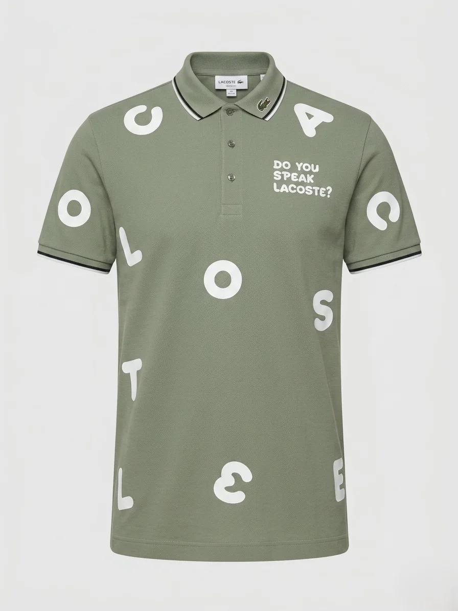 Playera Lacoste Do You Speak Lacoste?
